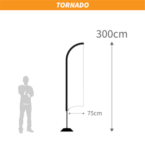 Flaga reklamowa Winder  300 (230x75cm)  