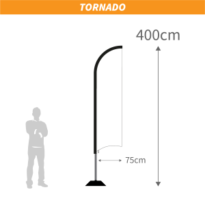 Flaga reklamowa Winder  400 (330x75cm) 