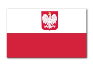 Flaga Polska 120x70 cm z Orłem